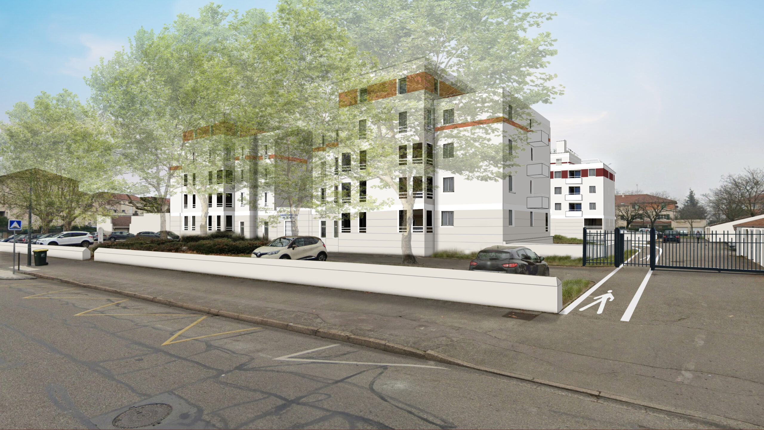 Vue 3D du projet de réhabilitation d'Eurorex